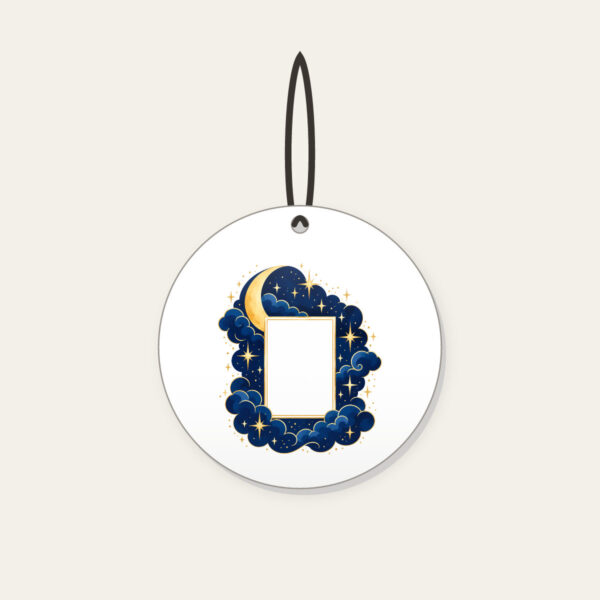 Product image Starry Navy Sky with an Open Center Ceramic Ornament