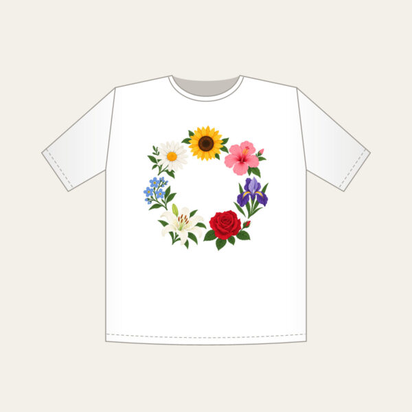 Product image Weekly Seven Flower Border T-Shirt