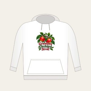 Grandpa's Orchard Stroll Hoodie in white