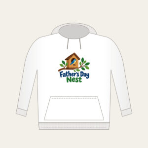 Father's Day Nest Hoodie in white