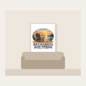 RETIREMENT SLOW SUNRISES Fleece Blanket in white