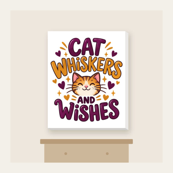 Product image Cat Whiskers and Wishes Canvas Print
