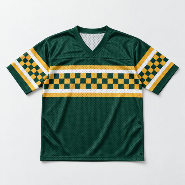 Product image Checker Stripe Mesh Football Jersey