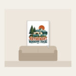RETIREMENT WANDERING TRACKS Fleece Blanket in white