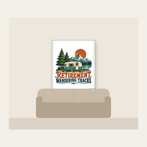 Product image Retirement Wandering Tracks Fleece Blanket