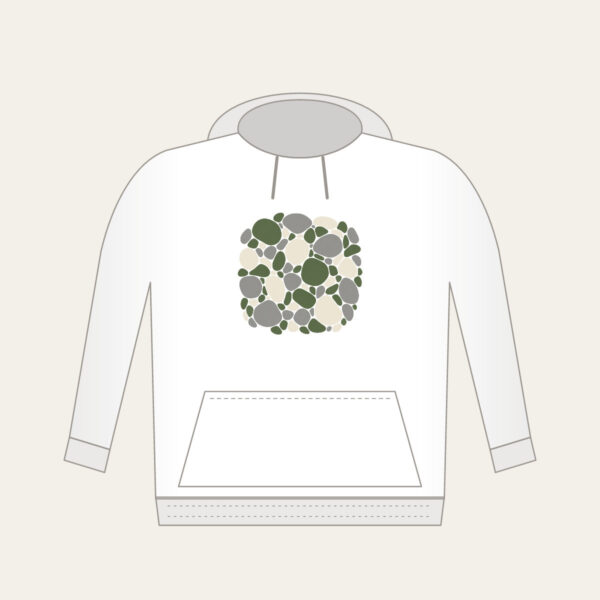 Product image River Stones in Moss and Grey Hoodie