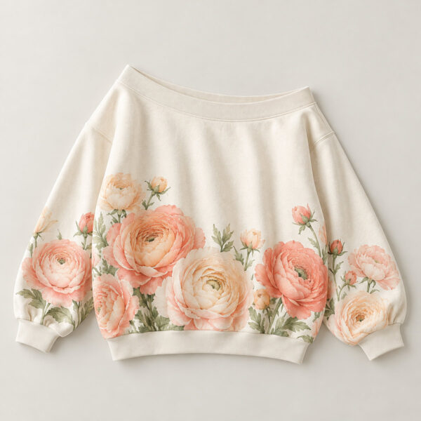 Product image Ranunculus Hem Off-Shoulder Sweatshirt