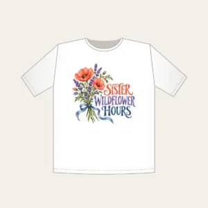 SISTER WILDFLOWER HOURS T-Shirt in white