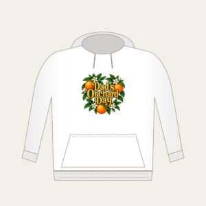 Dad's Orchard Day Hoodie in white