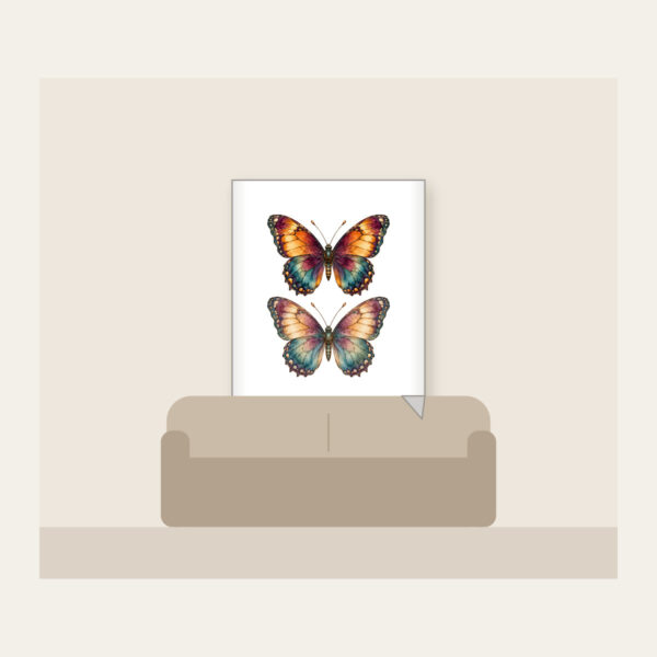 Product image Amber Plum Watercolor Butterfly Fleece Blanket
