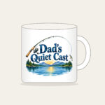Dad's Quiet Cast Mug in white