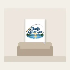 Dad's Quiet Cast Fleece Blanket in white