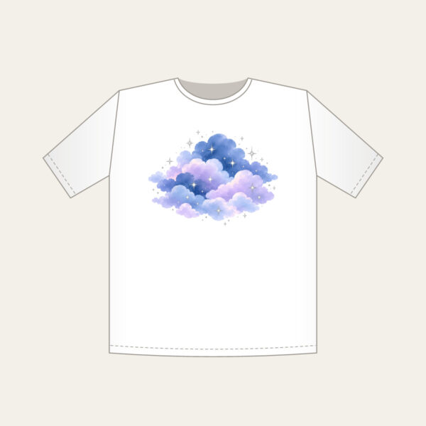 Product image Dusk Clouds with Tiny Silver Stars T-Shirt