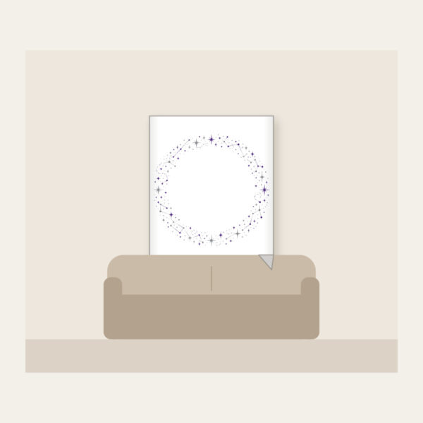 Product image Constellation Dot Border Fleece Blanket