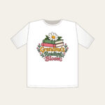 Grandma's Reading Bloom T-Shirt in white