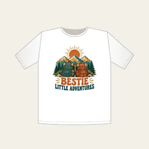 BESTIE LITTLE ADVENTURES T-Shirt in white