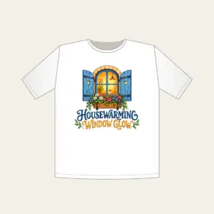 HOUSEWARMING WINDOW GLOW T-Shirt in white