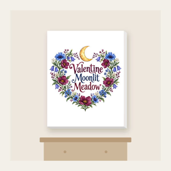 Product image Valentine Moonlit Meadow Canvas Print