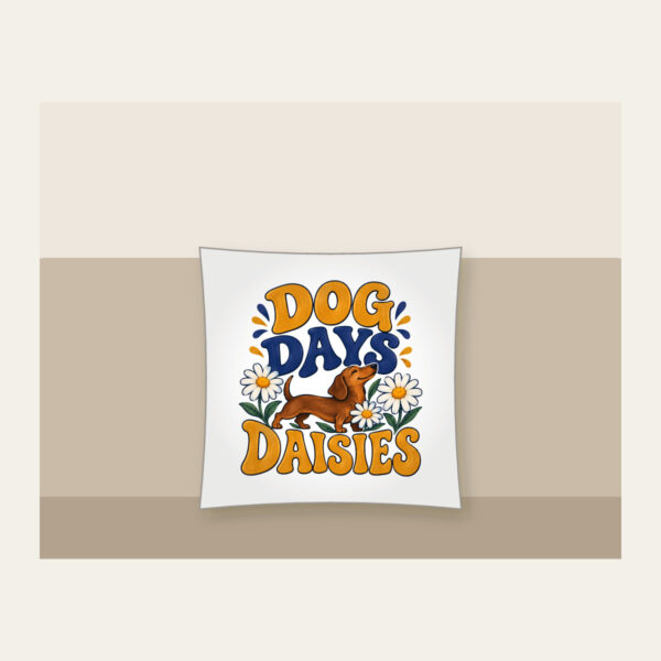 Product image Dog Days Daisies Pillow