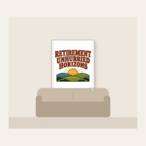 RETIREMENT UNHURRIED HORIZONS Fleece Blanket in white