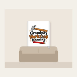 Grandpa's Workshop Morning Fleece Blanket in white