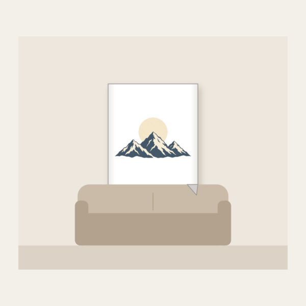 Product image Moonrise over Three Peaks Fleece Blanket
