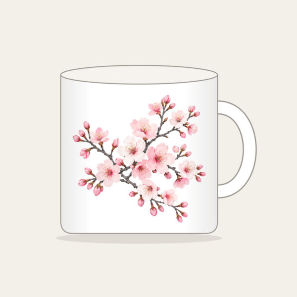 Product image Cherry Blossom Branches on Grey Mug