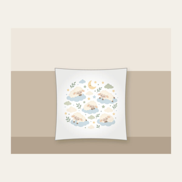 Product image Sleepy Sheep and Clouds Pillow