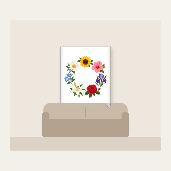 Product image Weekly Seven Flower Border Fleece Blanket