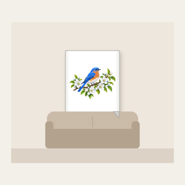 Product image Bluebird on Blossoming Branch Fleece Blanket