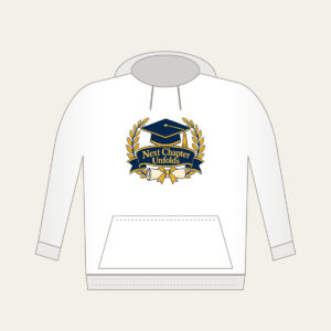 Next Chapter Unfolds Hoodie in white