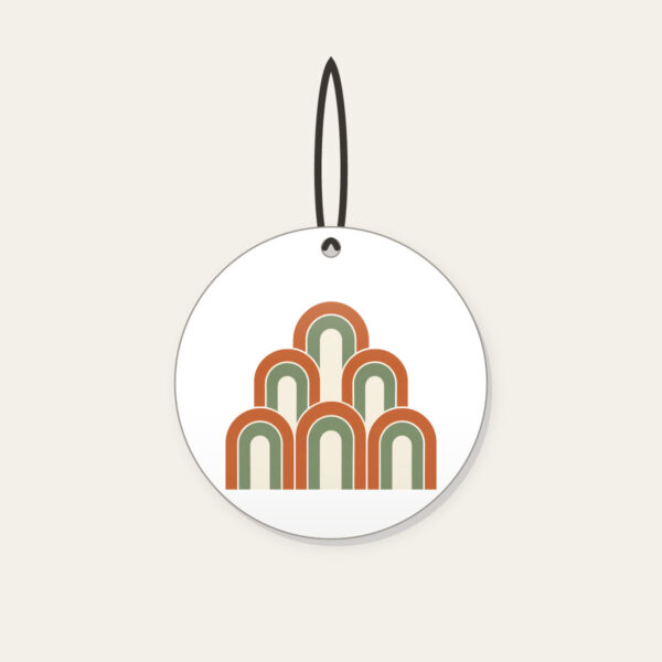 Product image Terracotta Nested Arches Ceramic Ornament