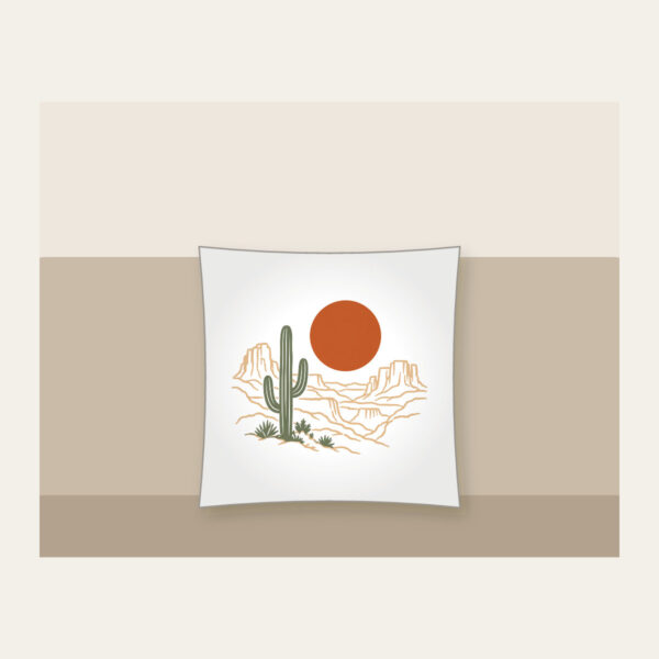 Product image Desert Sun and Canyon Lines Pillow