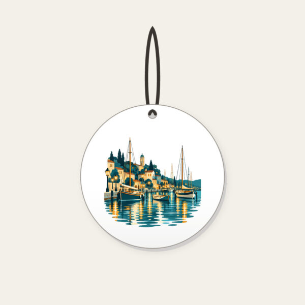 Product image Harbour Lanterns and Masts Ceramic Ornament