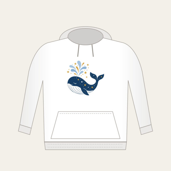Product image Starry Whale with Water Spout Hoodie