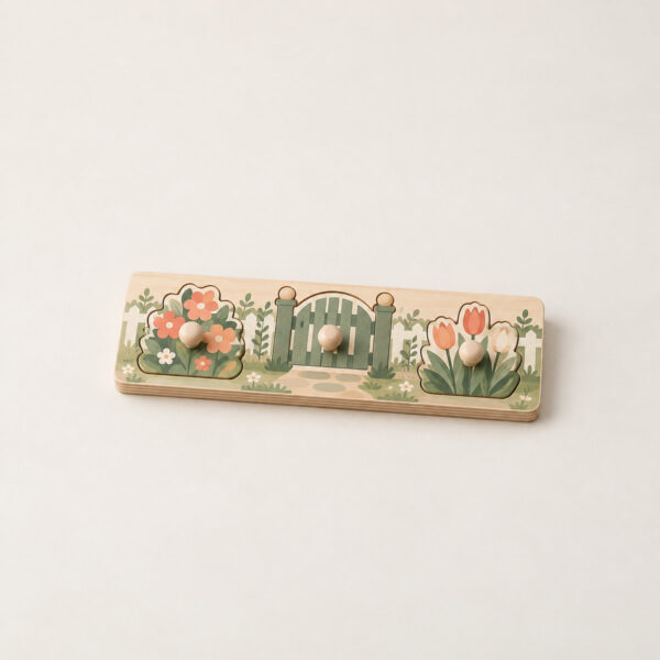 Product image Wooden Puzzle Board with Garden Pieces