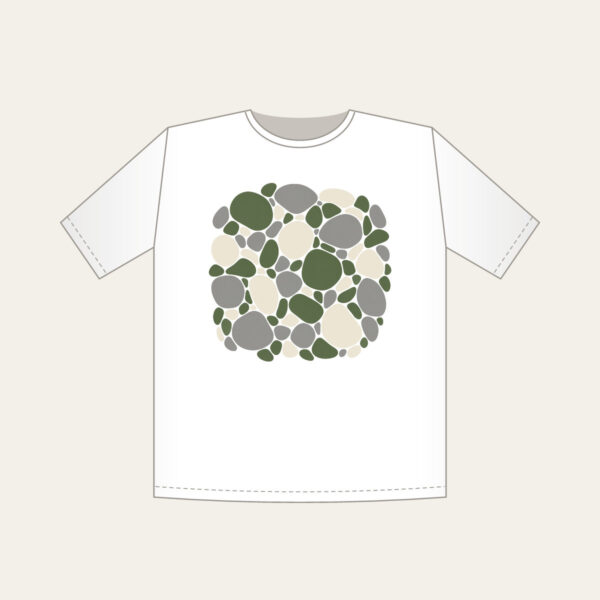 Product image River Stones in Moss and Grey T-Shirt