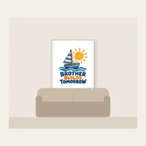 BROTHER BUILDS TOMORROW Fleece Blanket in white