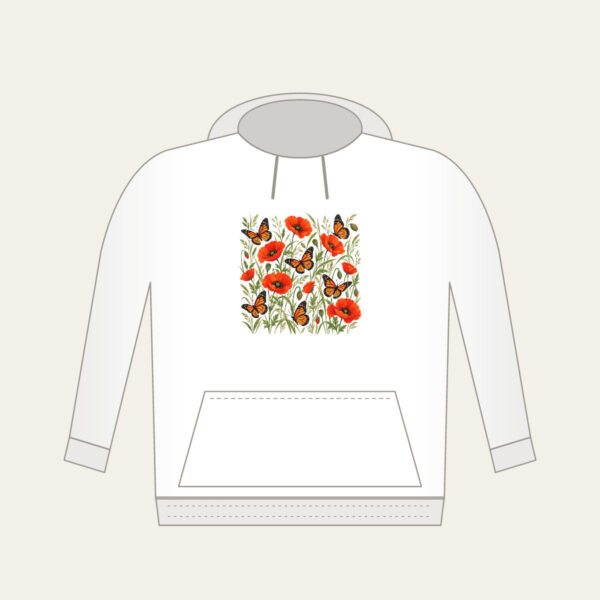 Product image Butterflies Among Poppies Hoodie