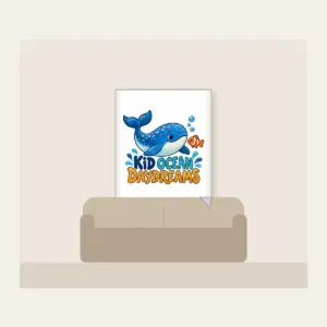 KID OCEAN DAYDREAMS Fleece Blanket in white