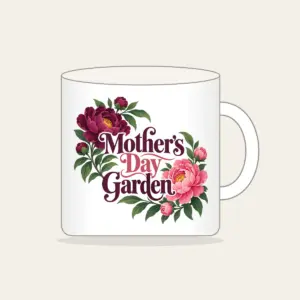 Mother's Day Garden Mug in white