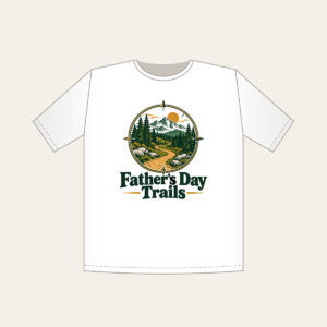 Father's Day Trails T-Shirt in white