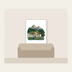 BROTHER TRAIL COMPANION Fleece Blanket in white