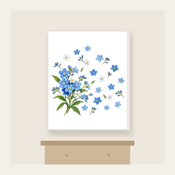 Product image Forget-Me-Not Scatter Canvas Print