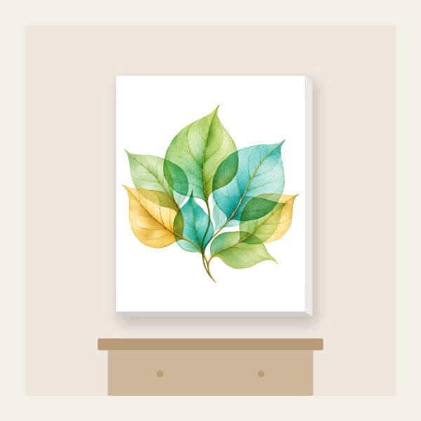 Product image Overlapping Translucent Leaves Canvas Print