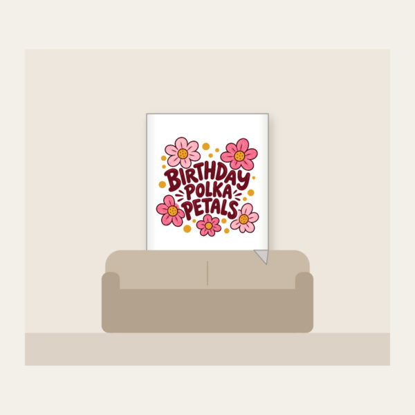 Product image Birthday Polka Petals Fleece Blanket