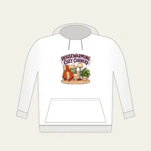 HOUSEWARMING COZY CORNERS Hoodie in white