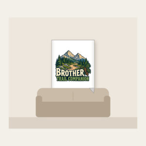BROTHER TRAIL COMPANION Fleece Blanket in white