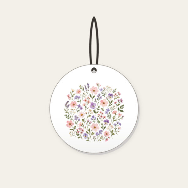 Product image Pressed Posies in Blush and Lavender Ceramic Ornament