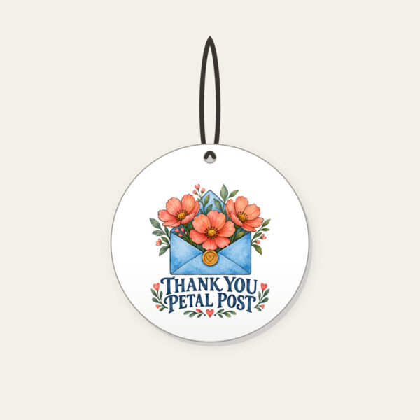 Product image Thank You Petal Post Ceramic Ornament